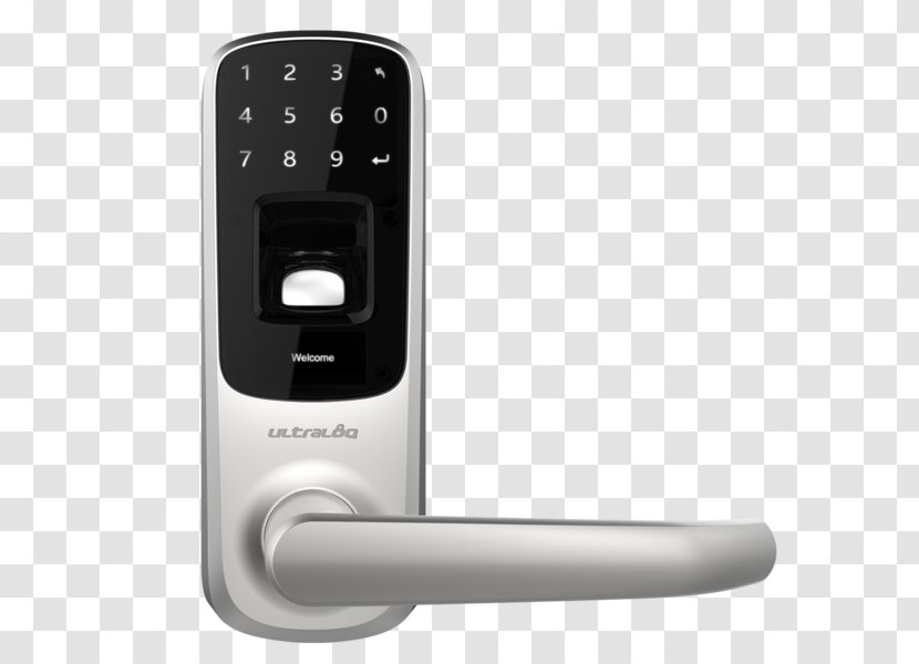 Smart Lock Fingerprint Keypad Smartphone - Key - Door Transparent PNG