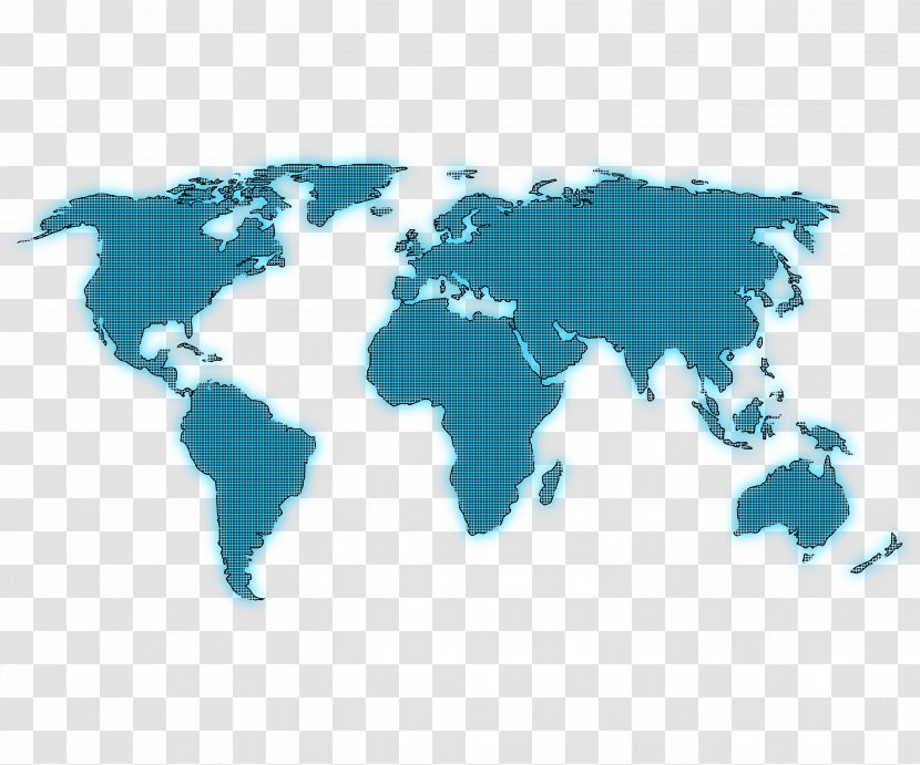 Globe World Map - Mercator Projection Transparent PNG