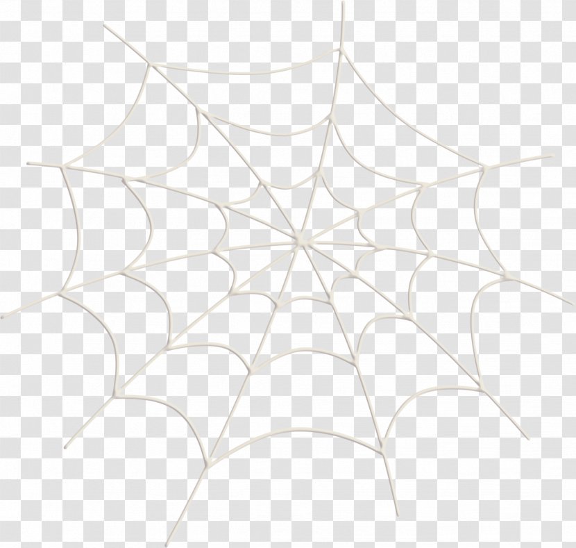 White Symmetry Structure Pattern - Texture - Vector Spider Web Transparent PNG