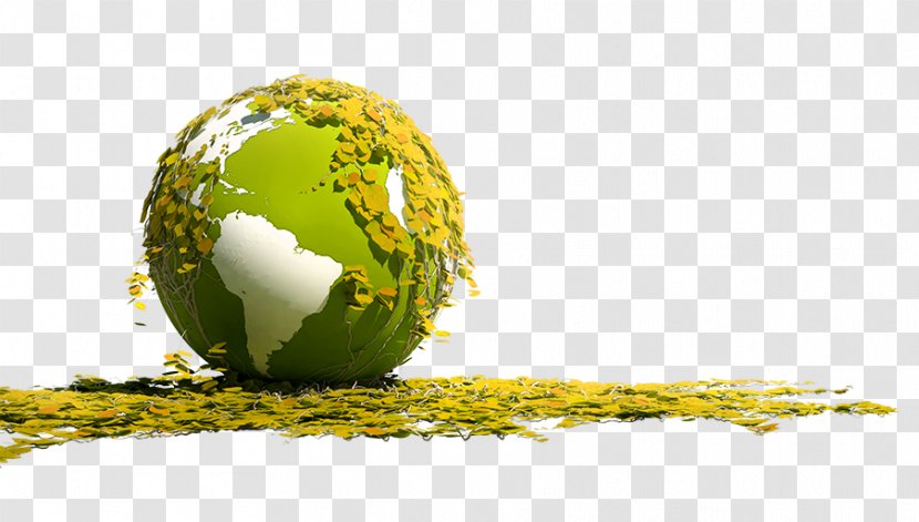 Environmental Protection Environmentally Friendly Natural Environment Environmentalism - Green - Yellow Simple Planet Grassland Decorative Patterns Transparent PNG