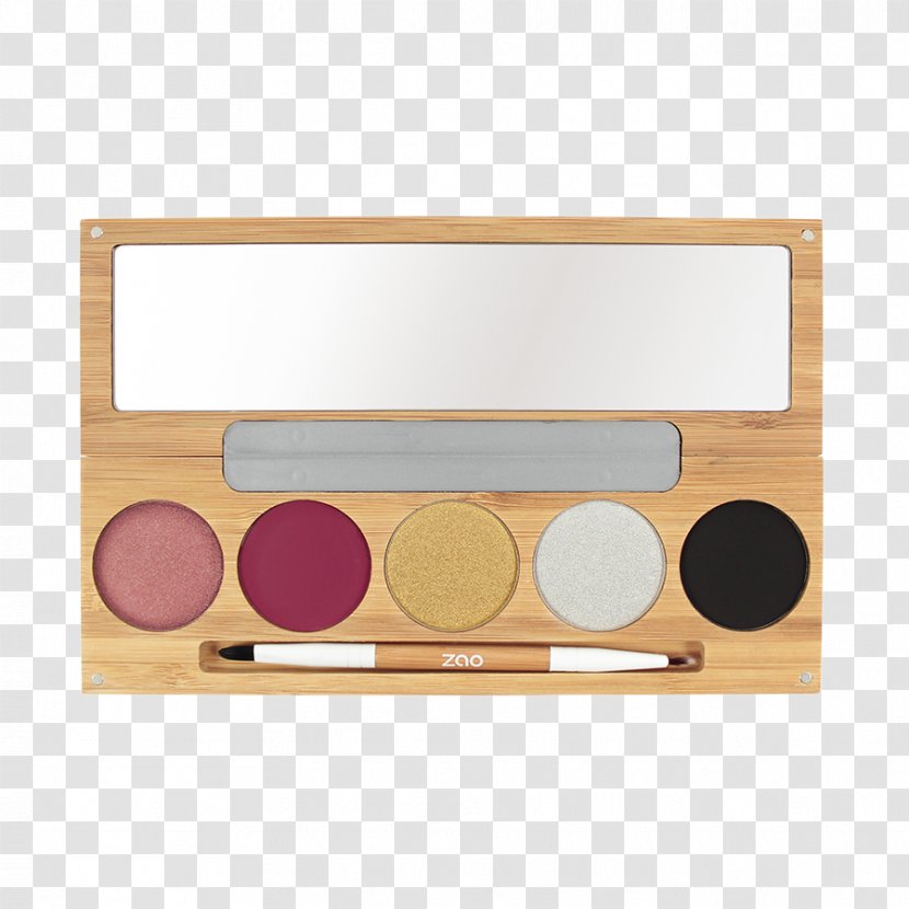 Zao MakeUp Cosmetics Eye Shadow Cruelty-free Bamboo Box - Pallette Transparent PNG