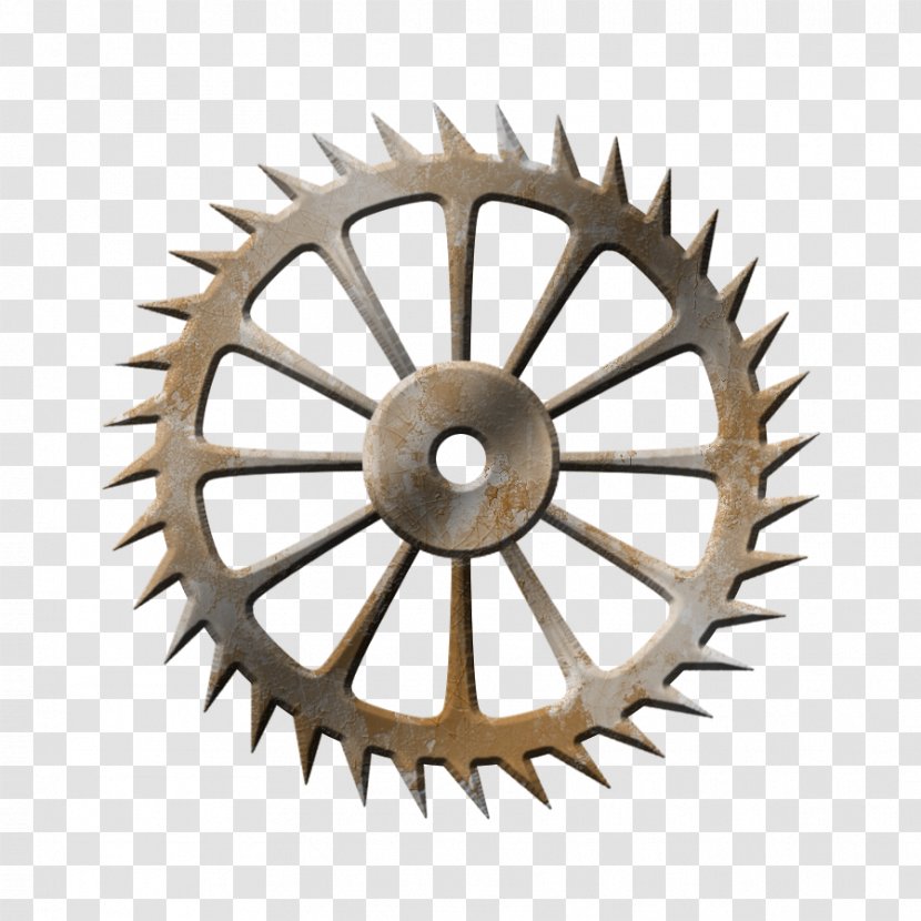 Reinventing The Wheel Silhouette - Hardware Accessory - Steampunk Gear Transparent PNG