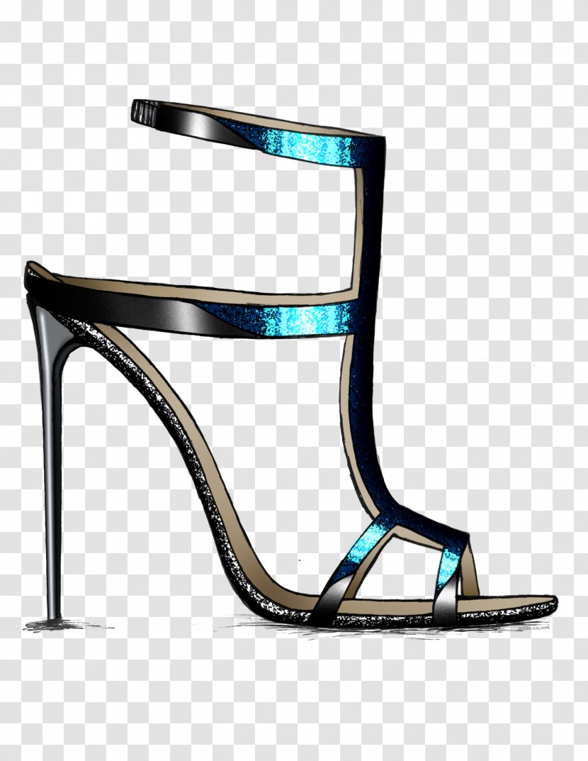 Shoe Sandal Slide Product Design - Strap - Drawing Sketch Transparent PNG