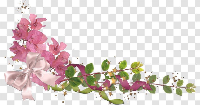 Flower Image Clip Art Borders And Frames - Cherry Blossom Transparent PNG