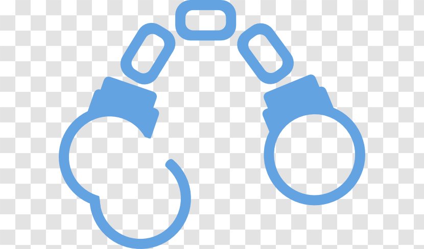 Handcuffs Clip Art - Brand - Blue Geometry Transparent PNG