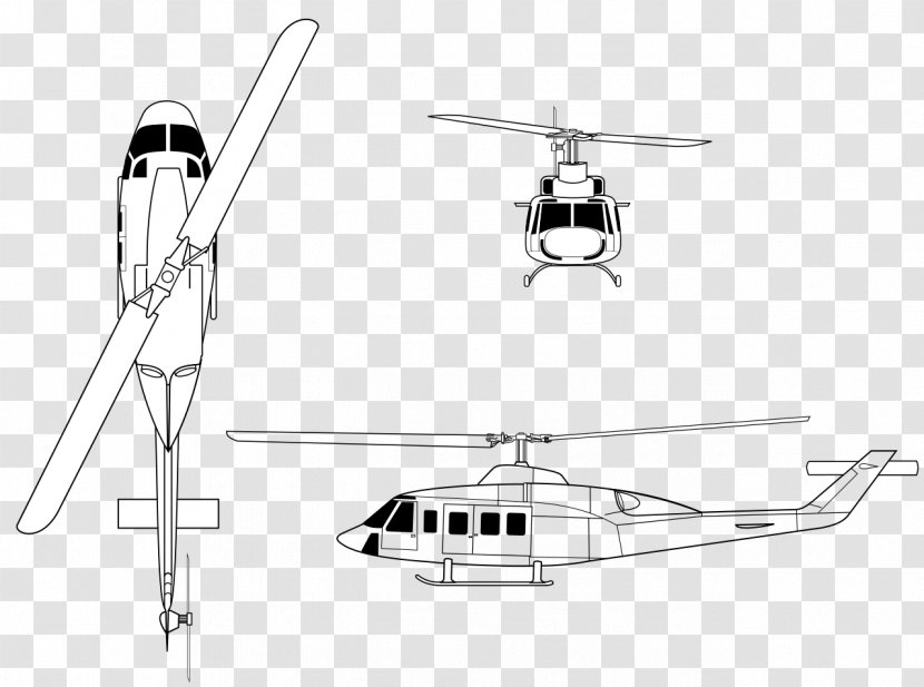 Bell 214ST Helicopter UH-1 Iroquois 204/205 - Propeller Transparent PNG