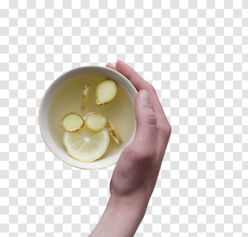 Day Spa Home Health Detoxification - Finger - Hand Ginger Lemon Tea Transparent PNG