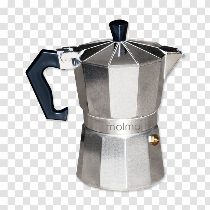 Moka Pot Cuban Espresso Coffee Percolator - Italian Cuisine - Latte Transparent PNG