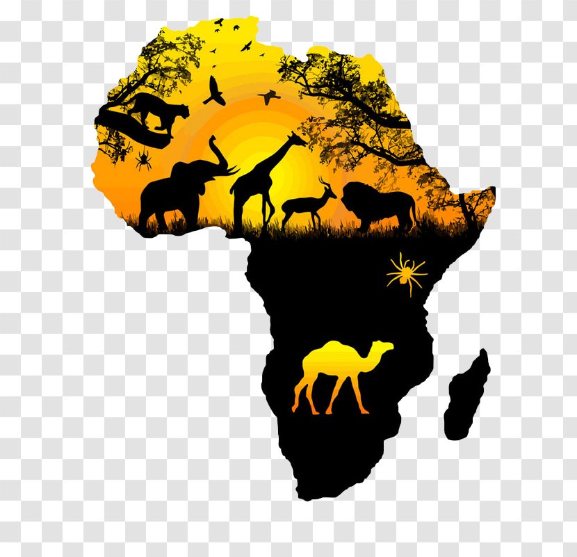Africa Wall Decal Sticker - Vinyl Group - Map Transparent PNG