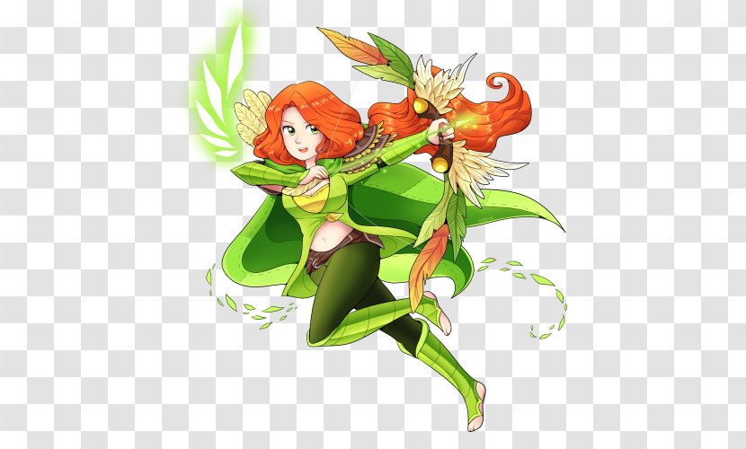 Fairy Cartoon Flowering Plant - Mythical Creature - Dota 2 Defense Of The Ancients Transparent PNG