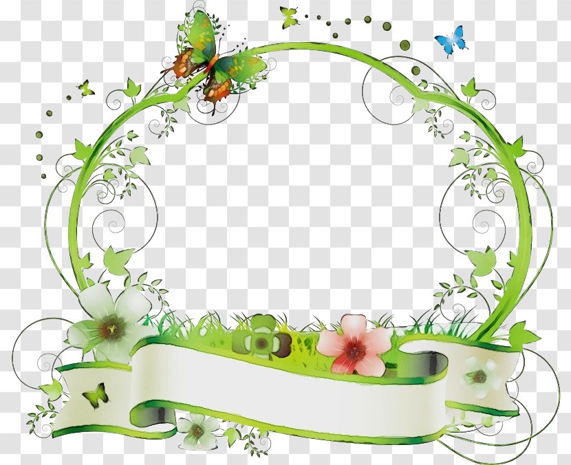 Background Green Frame - Plant - Picture Transparent PNG