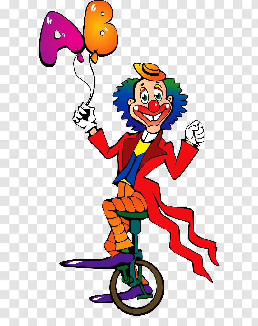 Funny Clowns Circus Image Vector Graphics - Royaltyfree - Clown Transparent PNG