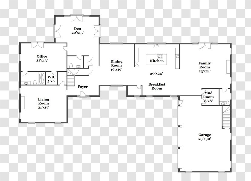 Floor Plan Line - Drawing - Design Transparent PNG