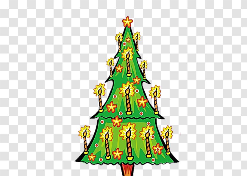 Christmas Tree Candle Clip Art - Decoration Transparent PNG
