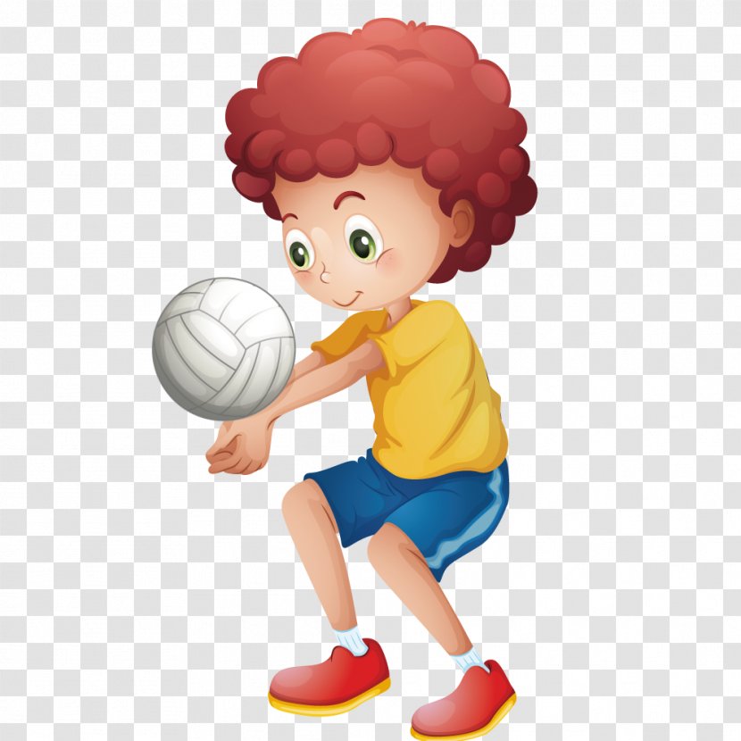 Sport Child Volleyball Illustration - Toy - Vector Playing Transparent PNG