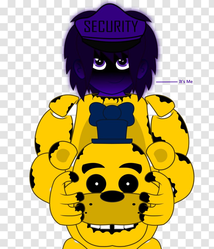 Five Nights At Freddy's 3 Purple Man Drawing - Emoticon - Just Gold Transparent PNG