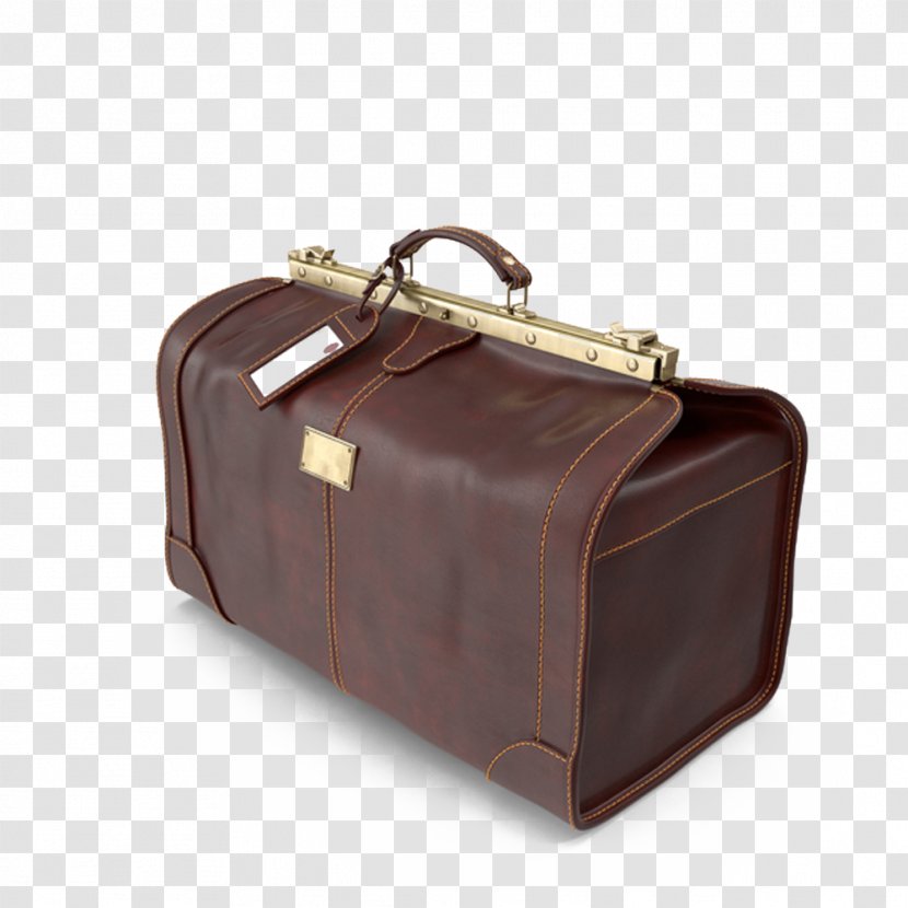 Briefcase Bag Travel - Brown - Vintage Transparent PNG
