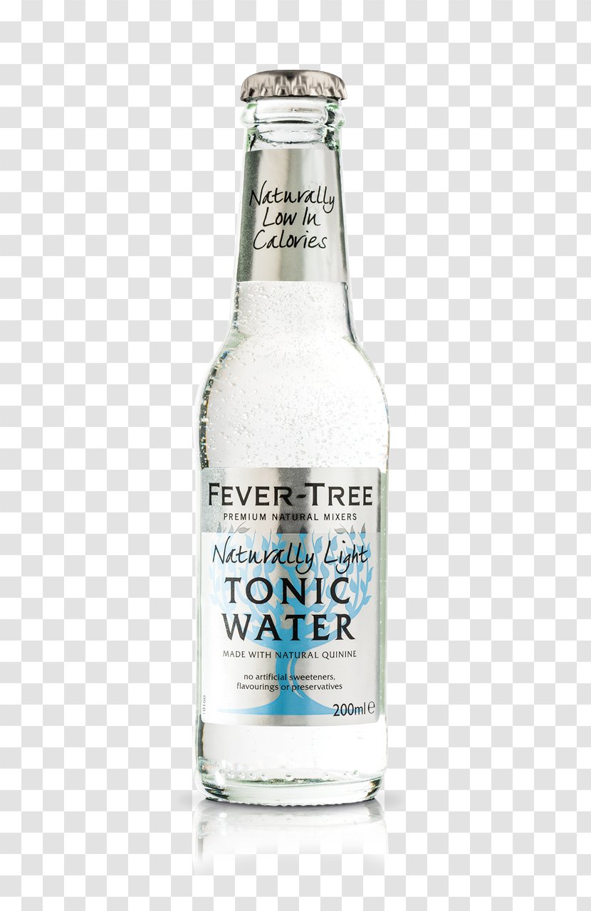 Tonic Water Gin And Fizzy Drinks Elderflower Cordial Fever-Tree - Glass Bottle Transparent PNG