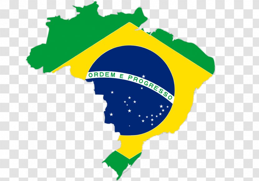 Flag Of Brazil World Map - Brasil Transparent PNG