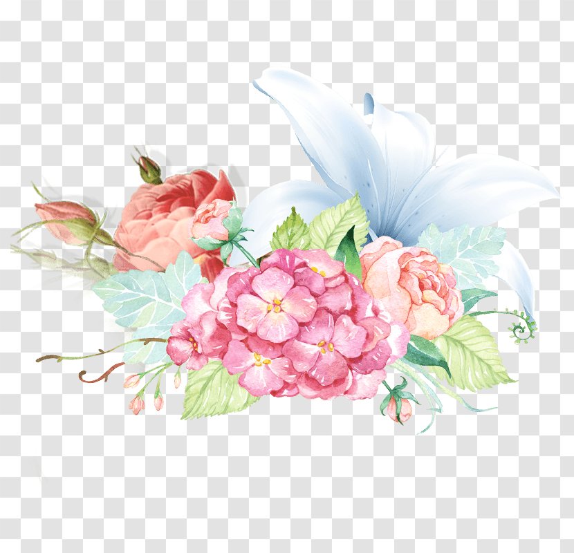 Watercolor: Flowers Watercolor Painting Desktop Wallpaper Floral Design - Flowering Plant - Flower Pink Transparent PNG