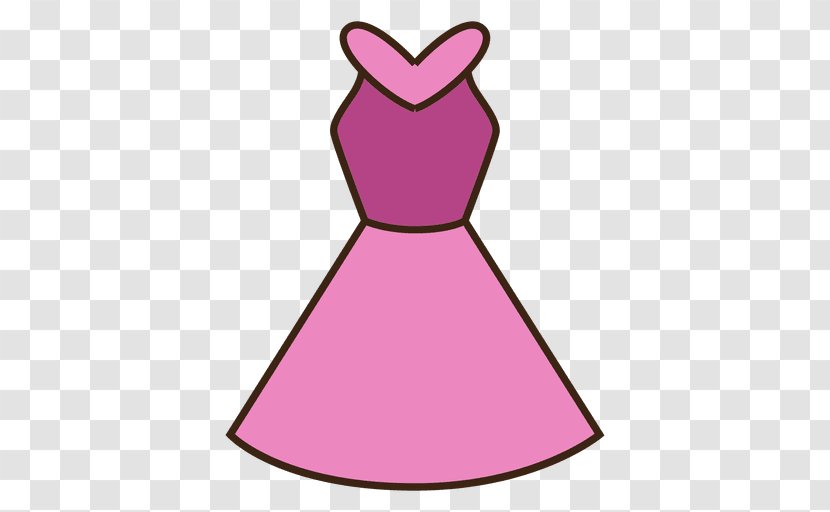 Pink Dress Clip Art - Area Transparent PNG