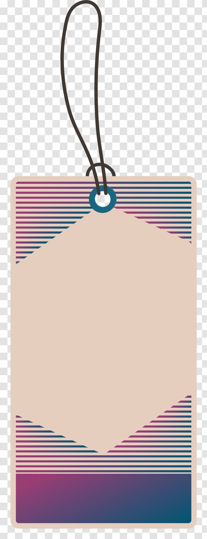 Red - Simple Line Tag Transparent PNG