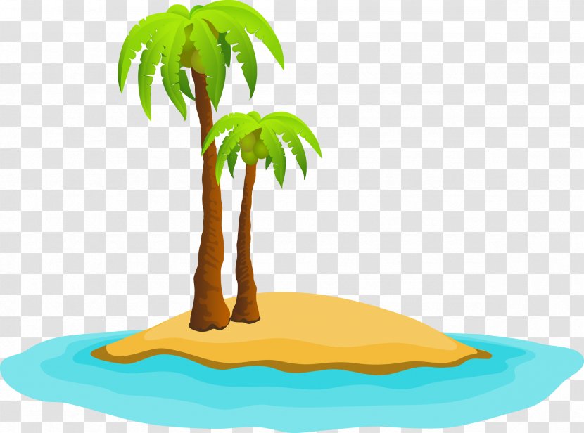 Cartoon Clip Art - Summer - Island Vector Transparent PNG