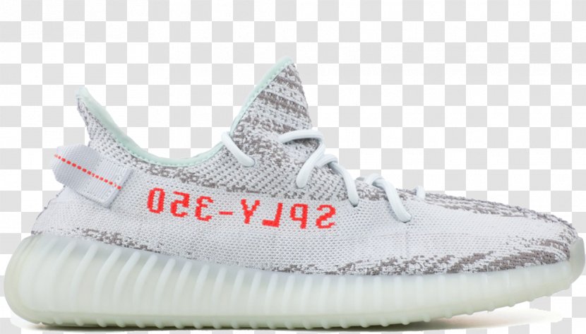 Adidas Yeezy Blue Tints And Shades Sneakers - Shoe Transparent PNG