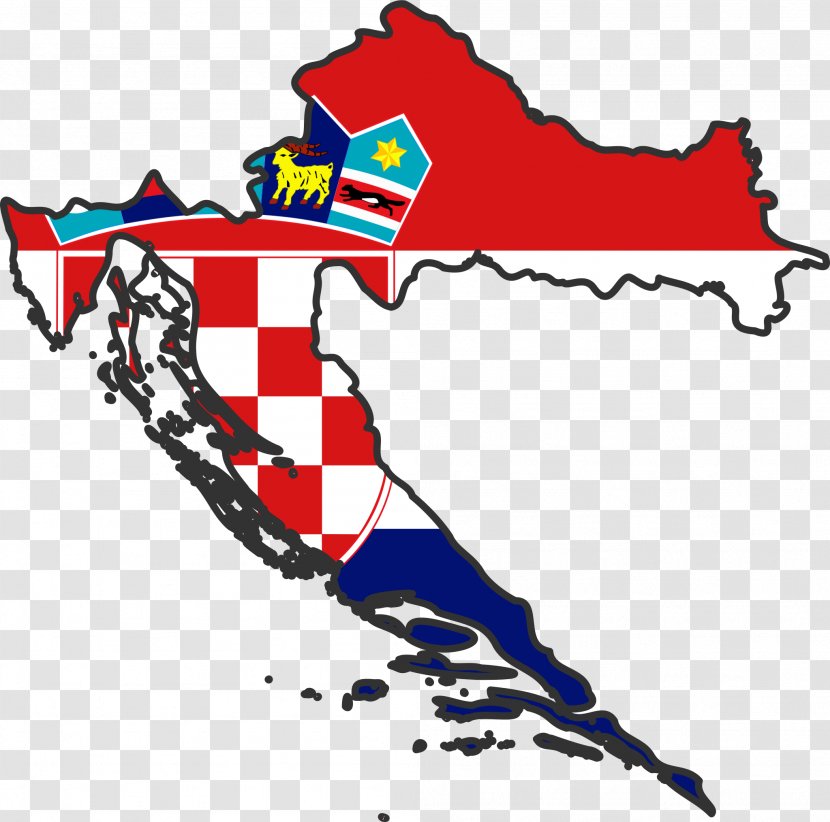 Flag Of Croatia The Republic Macedonia Map - Artwork - Logo Transparent PNG