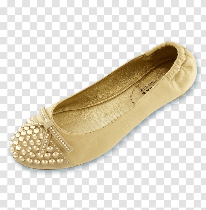 Ballet Flat Beige Shoe Walking - Footwear - Summer Slippers Transparent PNG