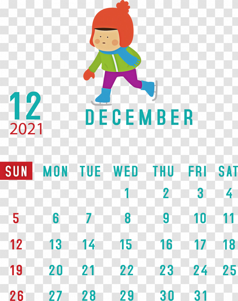 December 2021 Printable Calendar December 2021 Calendar Transparent PNG