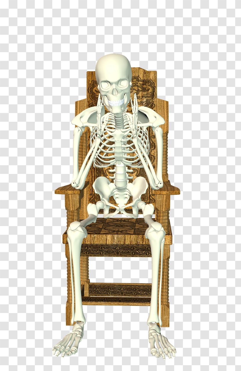 Sitting Bone Human Skeleton Download Chair - No - The Ultimate Thinking Transparent PNG