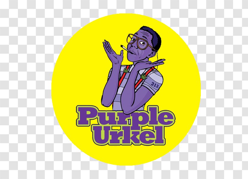 Steve Urkel T-shirt Purple Cannabis - Human Behavior - Glass Pieces Transparent PNG