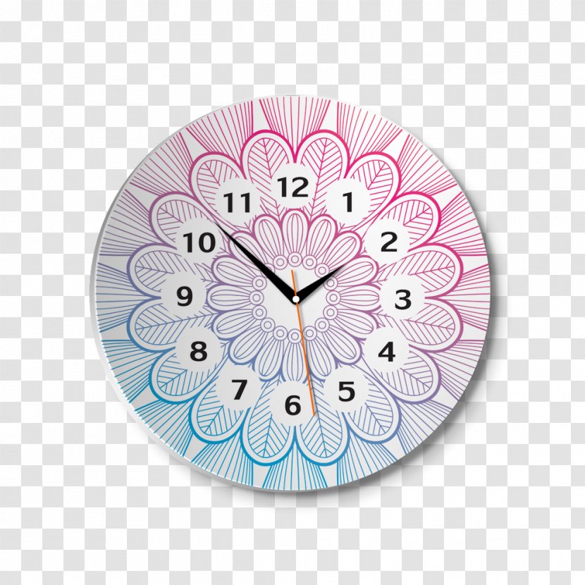 Clock Flower - Stroke Line Transparent PNG