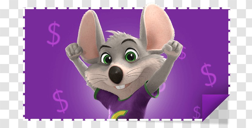 Chuck E. Cheese's Pizza Fast Food Party - Cartoon - Flower Transparent PNG