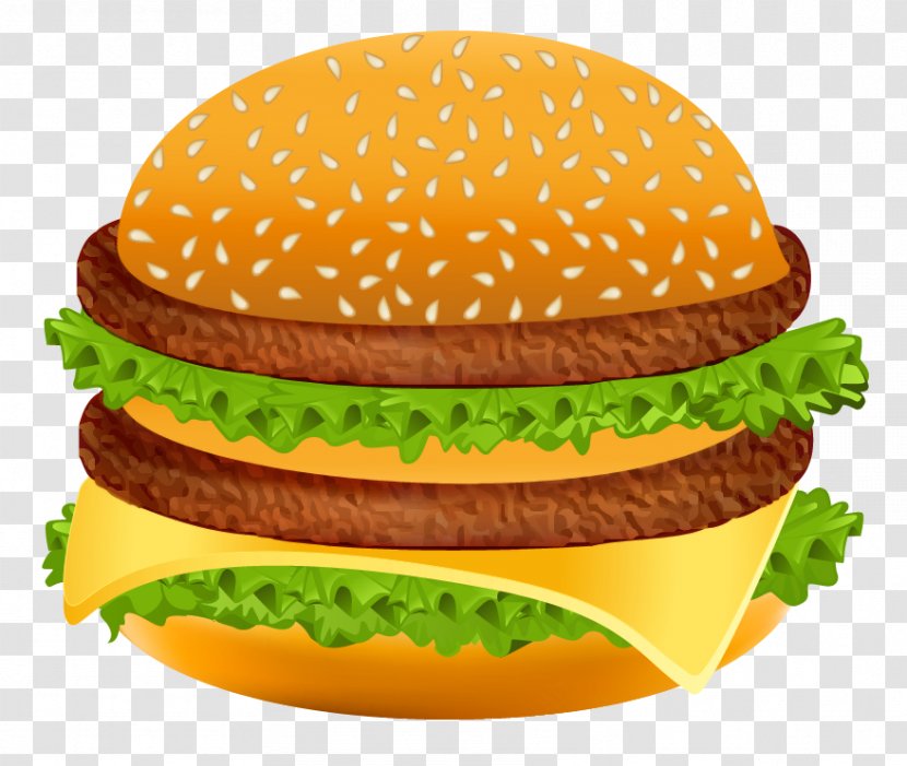 Hamburger Hot Dog Fast Food Clip Art - Bun - Clipart Image Transparent PNG