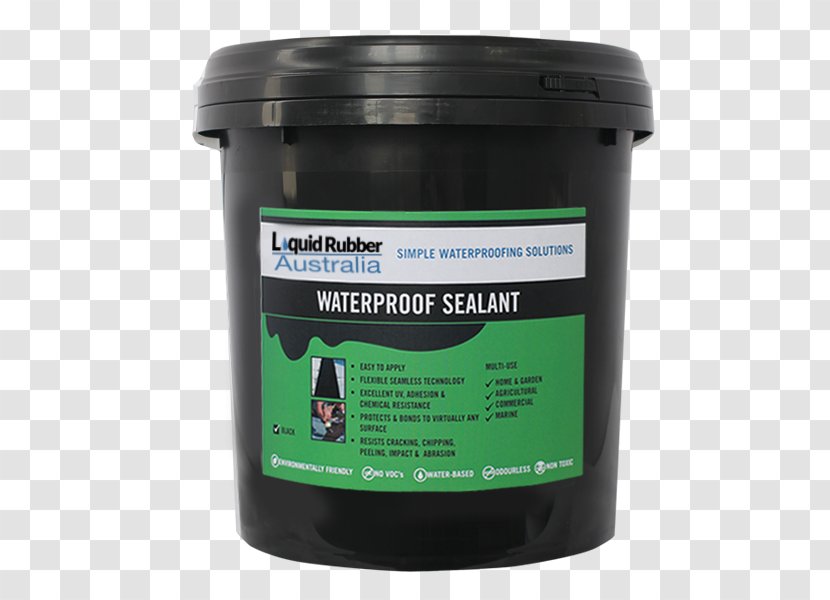Waterproofing Sealant Жидкая резина Roof Coating - Flat - Green Liquid Transparent PNG