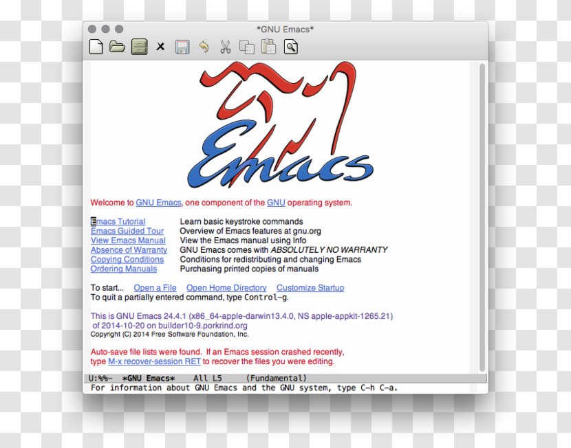 GNU Emacs Manual Text Editor Installation - Integrated Development Environment - Window Transparent PNG