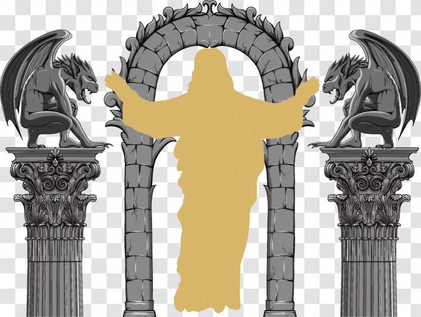 Gargoyle Royalty-free Illustration - Vector Jesus Statue Transparent PNG