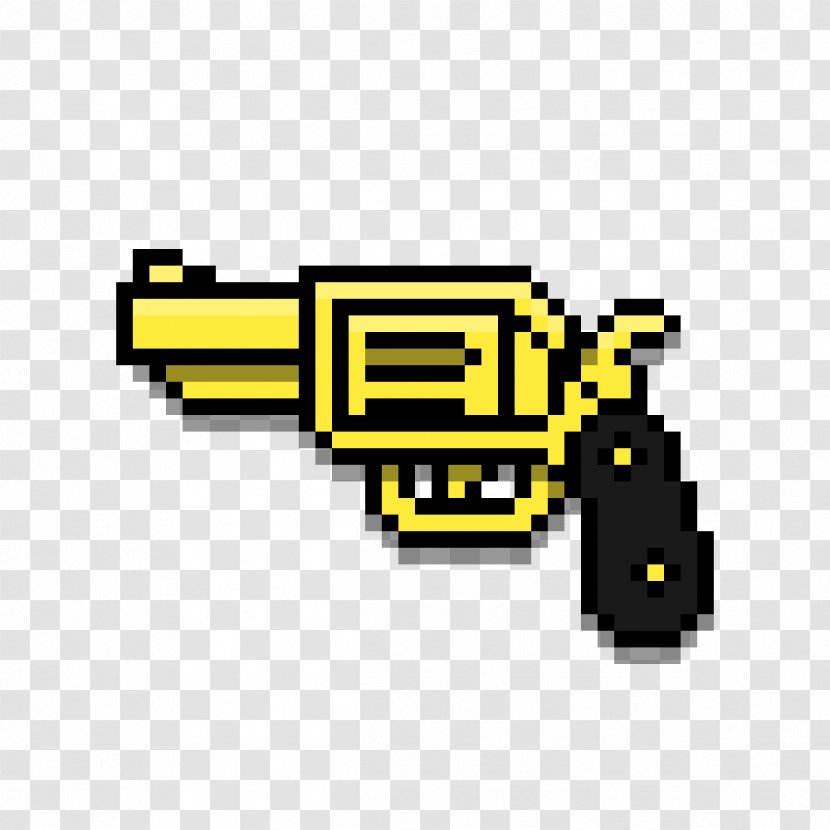 Minecraft Pixel Art Vector Graphics - Firearm Transparent PNG