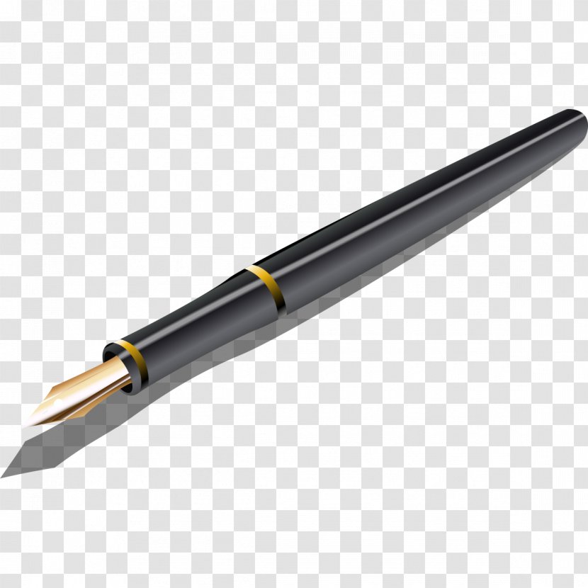 Bic Cristal Ballpoint Pen Fountain - Pencil - Black Transparent PNG