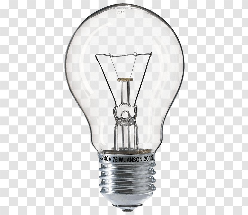 Edison Screw Incandescent Light Bulb Lamp Electric Transparent PNG