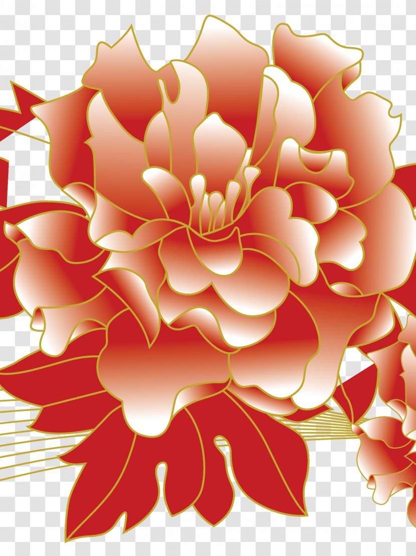 Phnom Penh Moutan Peony Download - Flower - Hand-painted Transparent PNG