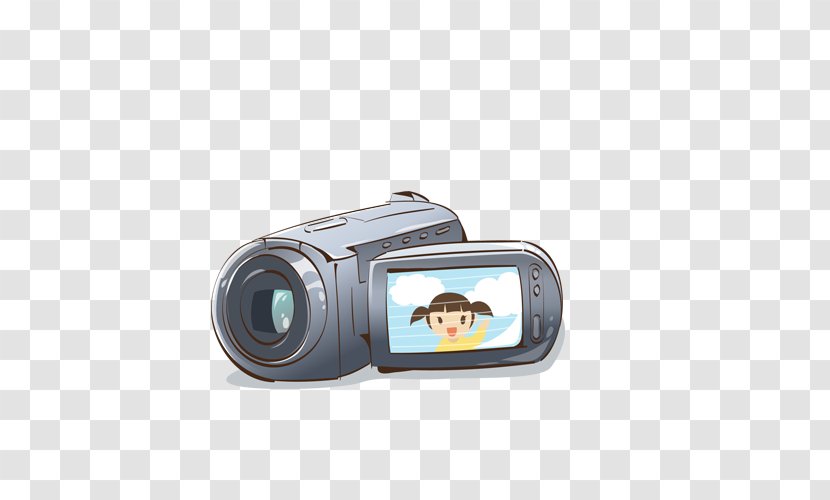 Video Camera Cartoon Photography - Cameras Optics Transparent PNG