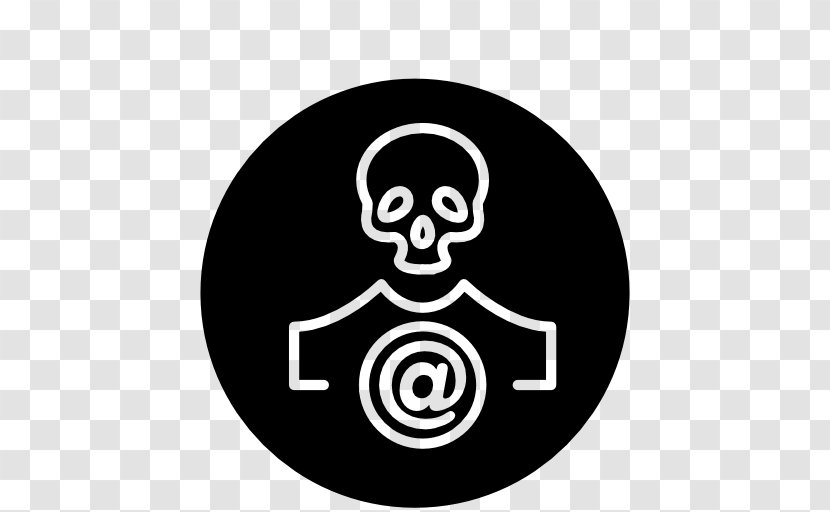 Arroba Symbol - Logo - Skull Icon Transparent PNG