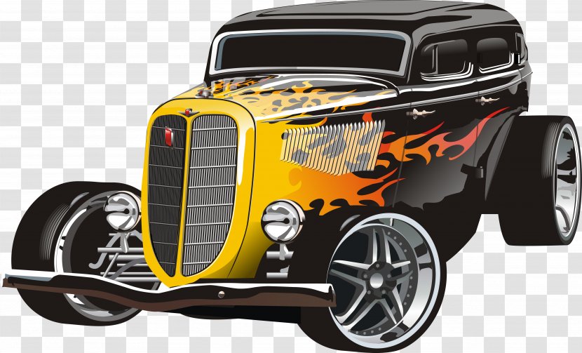 Car Wall Decal Hot Rod Sticker - Blue Transparent PNG