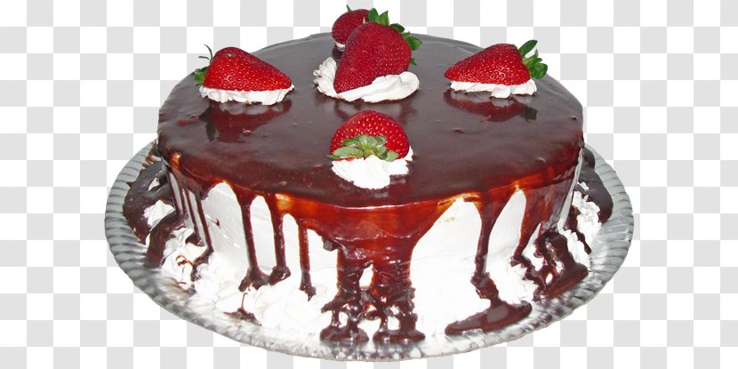 Strawberry Pie Torte Fruitcake Cheesecake Chocolate Cake - Cream Transparent PNG