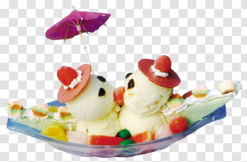 Strawberry Ice Cream Sundae Frozen Yogurt - Recipe - Hand-drawn Drinks Vector Image Transparent PNG