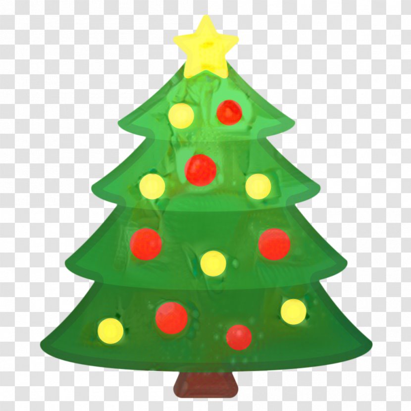 Christmas Tree Emoji - Web Design - Pine Family Evergreen Transparent PNG
