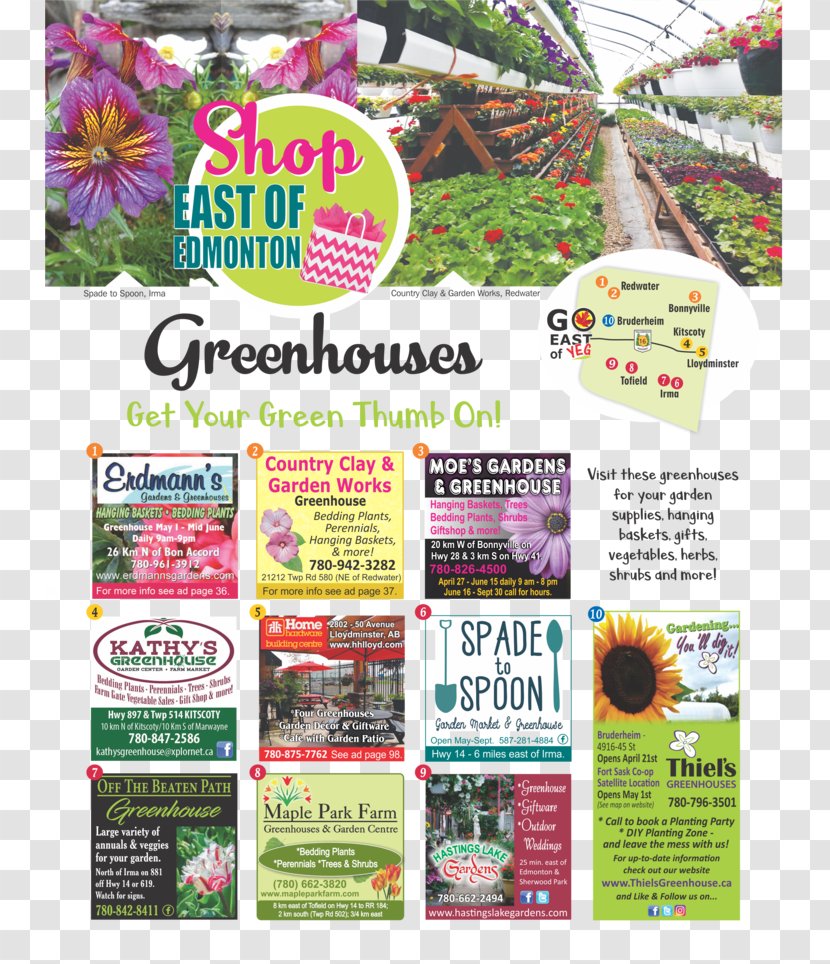 Greenhouse Garden Advertising Edmonton - Go Tour Transparent PNG